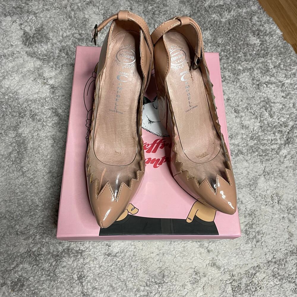 Jeffrey Campbell Audrey Two Platform Wedge Heels Size 7 - Picture 2 of 10
